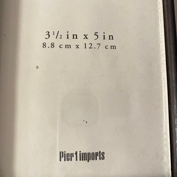 Vintage Pier 1 Metal Picture Stand Frame Wrought Iron Leaf Scroll 3 1/2 x5 Photo - Picture 14 of 16